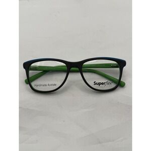 Superflex Kids Black Green Blue Eyeglasses‎ Frames Handmade Acetate SFK-289